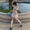 Charming Lolita Kawaii Bubble Sleeve Cottagecore Dress
