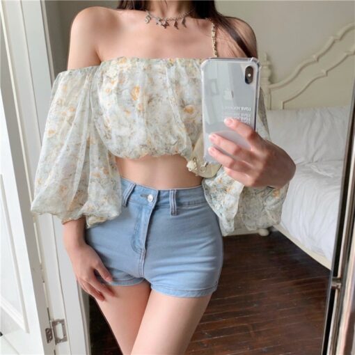 Softie Sexy Off Shoulder Floral Casual Blouse